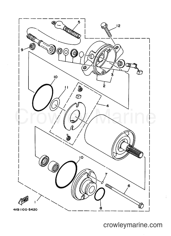 1997 ATV YFM350FWB - YFM350FWB (4WU2) [010] - STARTING MOTOR