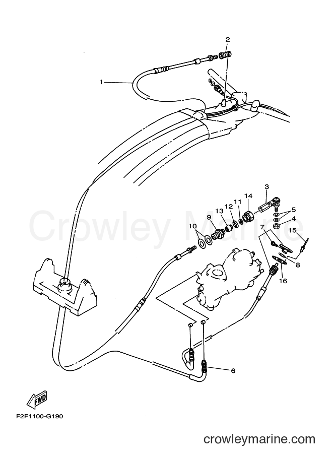 Yamaha Motors SJ700B-P (F4D3) [010] - CONTROL CABLE