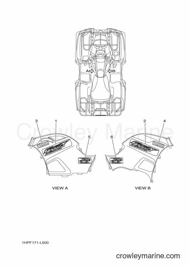 Yamaha Motors YFM700FWAD (1HPF) [010] - GRAPHICS