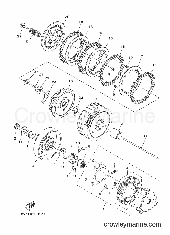 2017 Scooter T115FS-5 - T115FS-5 (BW72) [010] - CLUTCH