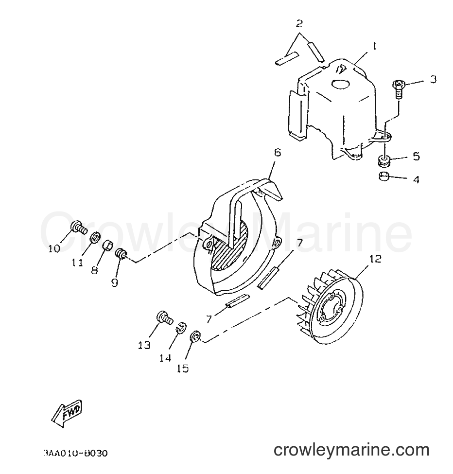 1996 Scooter CW50 - CW50 (4VV3) [999] - AIR SHROUD & FAN