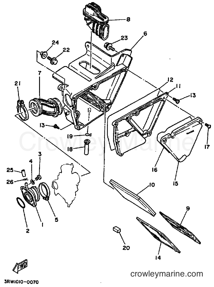 1994 Dirt Bike XT225 - XT225 (4BE9) [010] - INTAKE