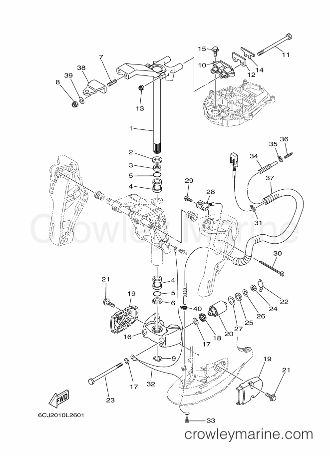 Yamaha Motors F70AETX (6CJ2) [160] - BRACKET 2