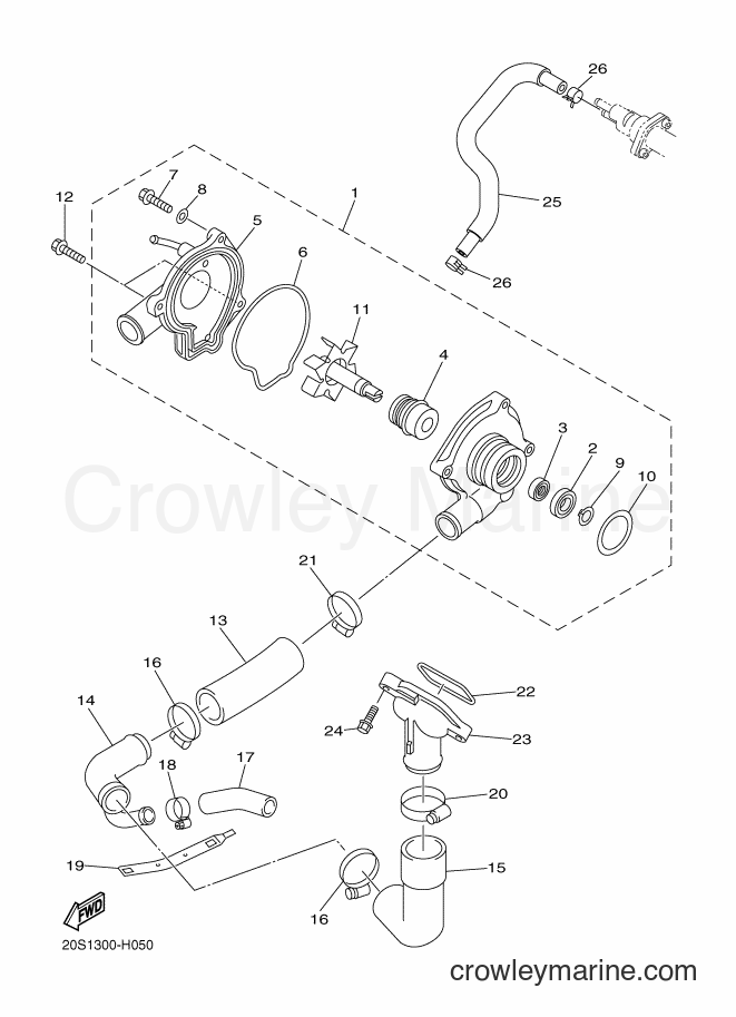 2012 Street Bike XJ6F - XJ6F (36PM) [010] - WATER PUMP