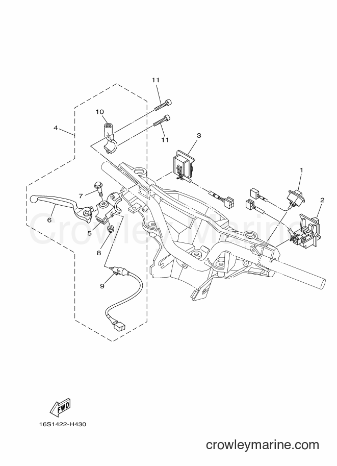 2009 Scooter T110LE - T110LE (16S2) [010] - SWITCH & LEVER FOR DRUM BRAKE