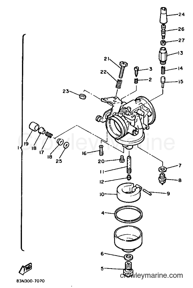 1990 Snowmobile XL540 - XL540 (86L2) [010] - CARBURETOR