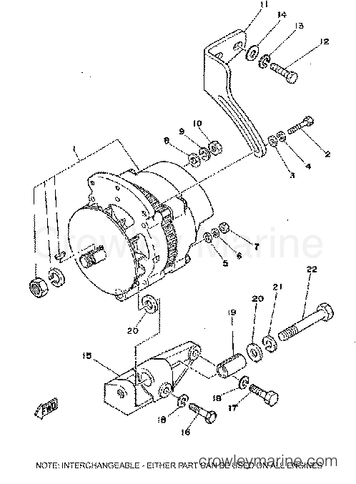Yamaha Motors L4_3.0_ENGINE_EST - ALTERNATOR