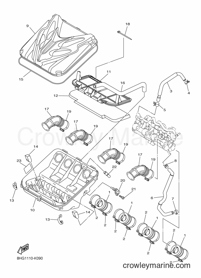 Yamaha Motors RX10GT2 (8JC9) [020] - INTAKE