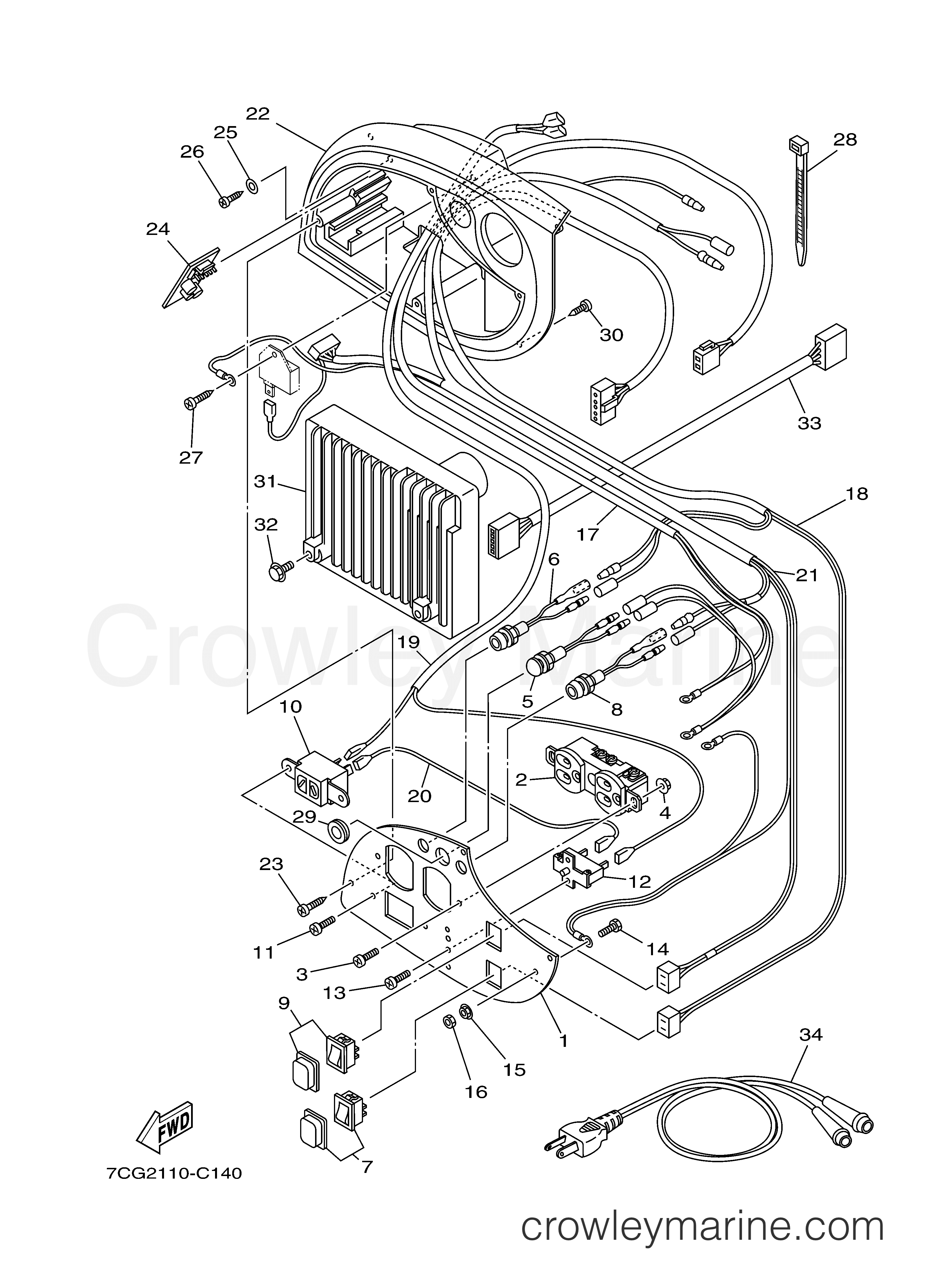 Yamaha Motors EF1000ISC - CONTROL BOX