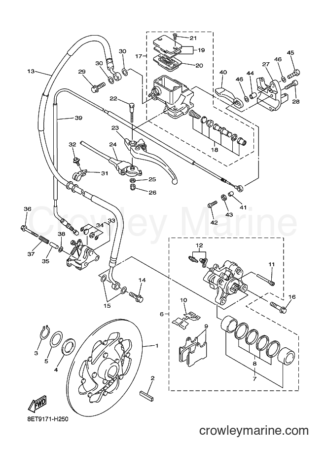 2009 Snowmobile RS10VT - RS10VT (8ET9) [020] - BRAKE