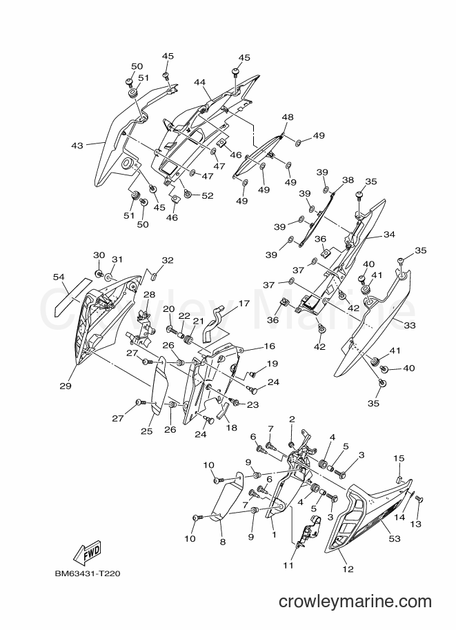 Yamaha Motors MTN850-A (BM63) [010] - SIDE COVER