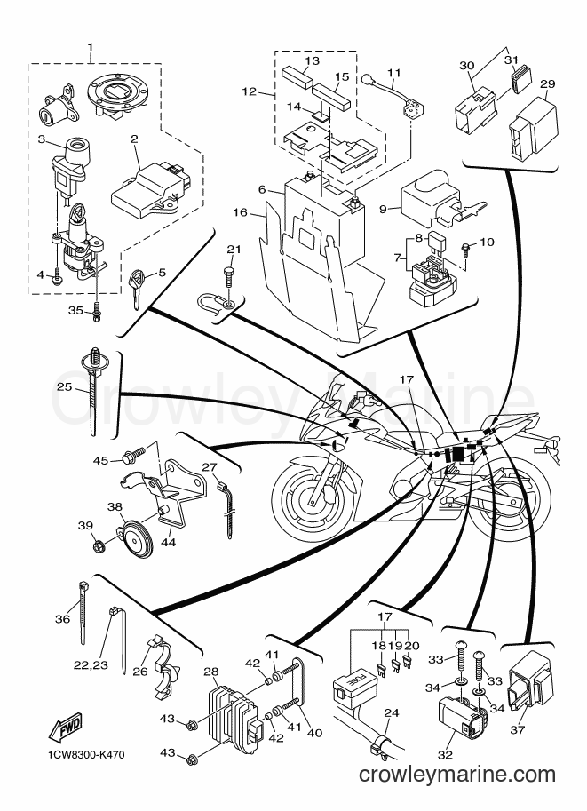 2014 Street Bike XJ6F - XJ6F (1CWP) [010] - ELECTRICAL 2