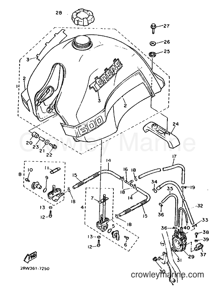 Yamaha Motors XT600Z (2RW) [999] - FUEL TANK