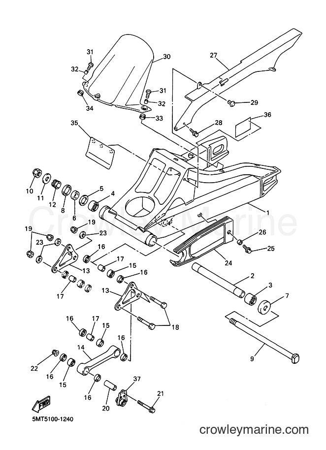 Yamaha Motors YZF-R6 (5MTH) [010] - REAR ARM