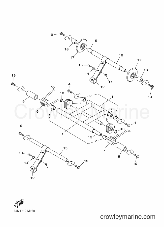 2017 Snowmobile SRX120 - SRX120 (8JMC) [010] - TRACK SUSPENSION 2