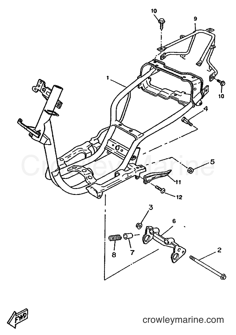 1996 Scooter CW50RSX - CW50RSX (4YC1) [999] - FRAME