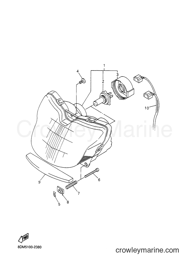 Yamaha Motors VT700 (8DM6) [030] - HEADLIGHT