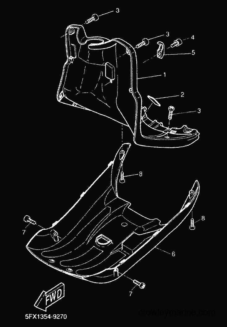 2000 Scooter CW50RS - CW50RS (5FXF) [010] - LEG SHIELD