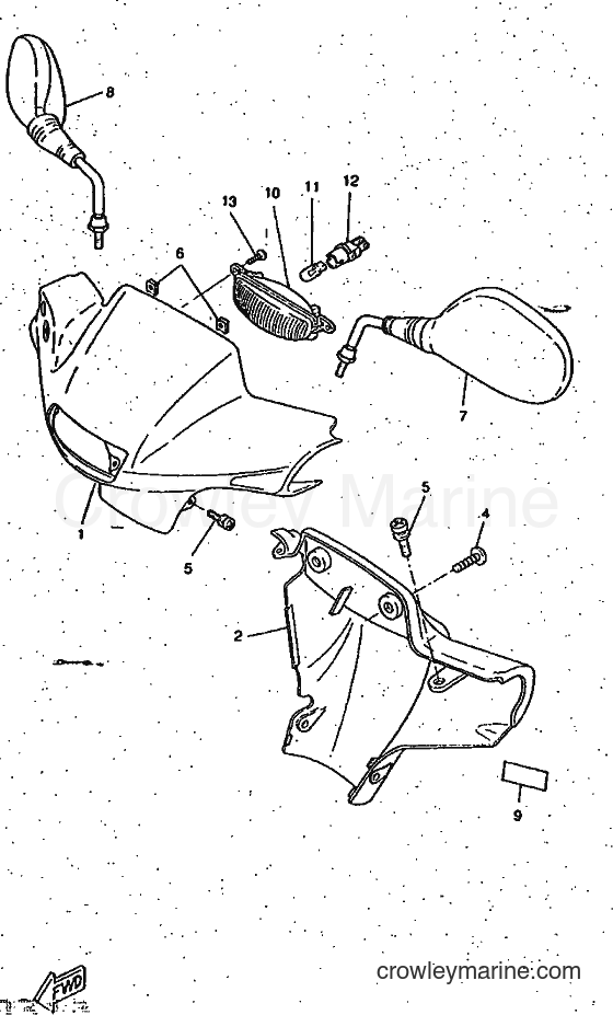 1997 Scooter CW50RS - CW50RS (4TDB) [999] - COWLING 1