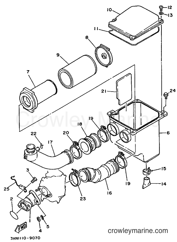 1989 ATV YFM350FW - YFM350FW (3HN2) [999] - INTAKE