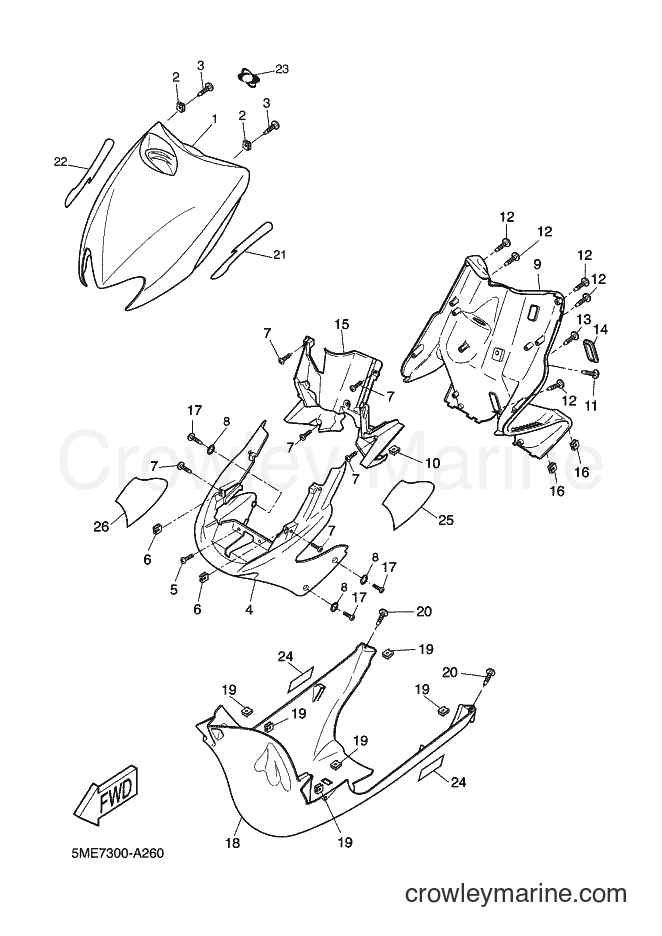 2002 Scooter YQ100 - YQ100 (5ME7) [010] - LEG SHIELD
