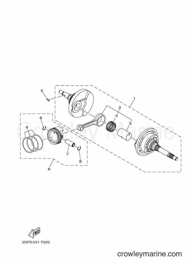2018 Street Bike GPD150-A - GPD150-A (2DPE) [010] - CRANKSHAFT & PISTON