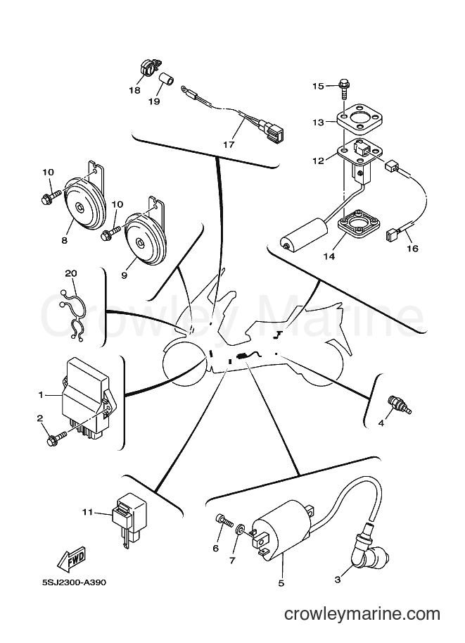 Yamaha Motors YP250 (5SJ6) [080] - ELECTRICAL 2