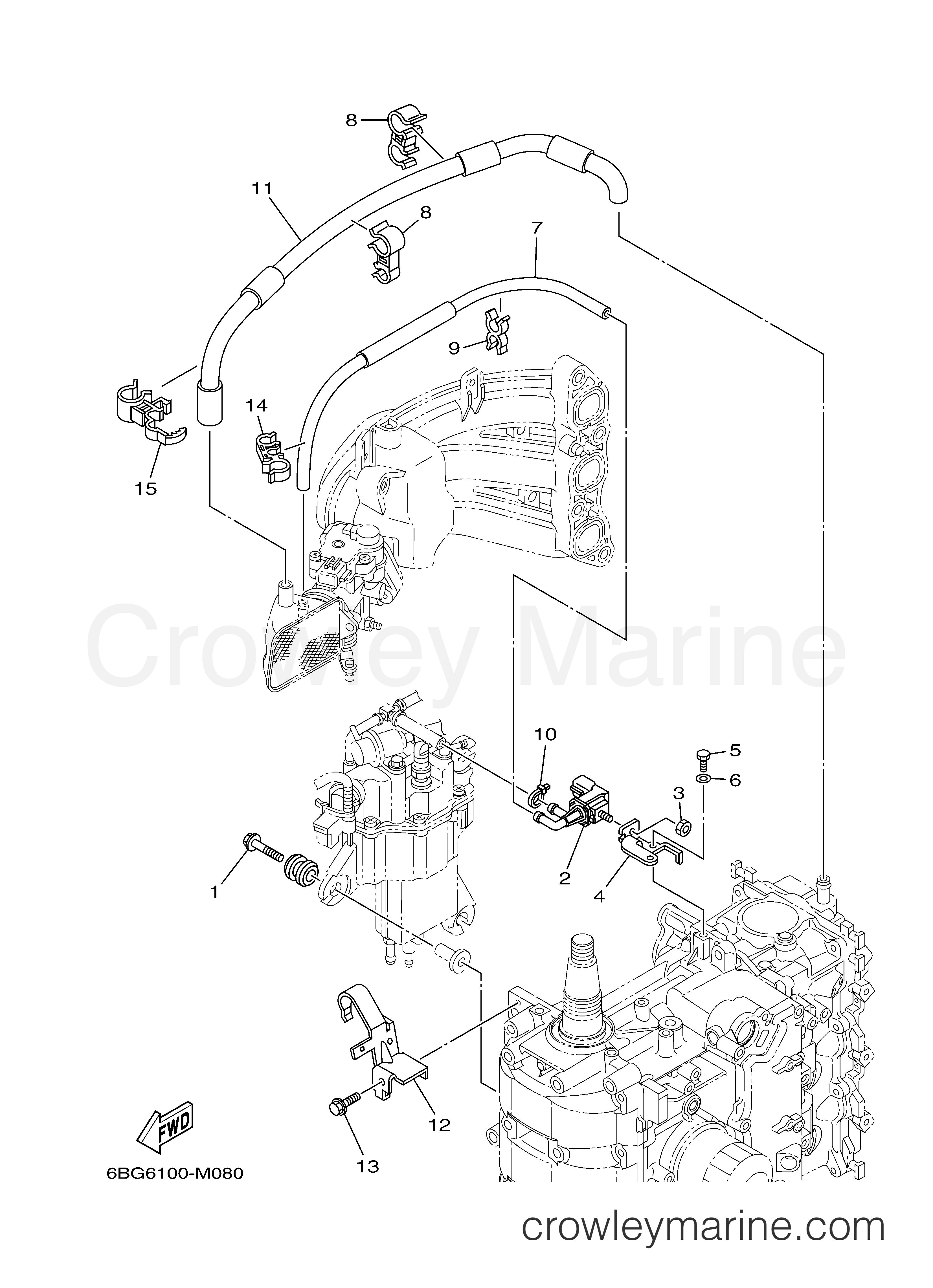 INTAKE 2 - 2014 Outboard 40hp F40LA | Crowley Marine