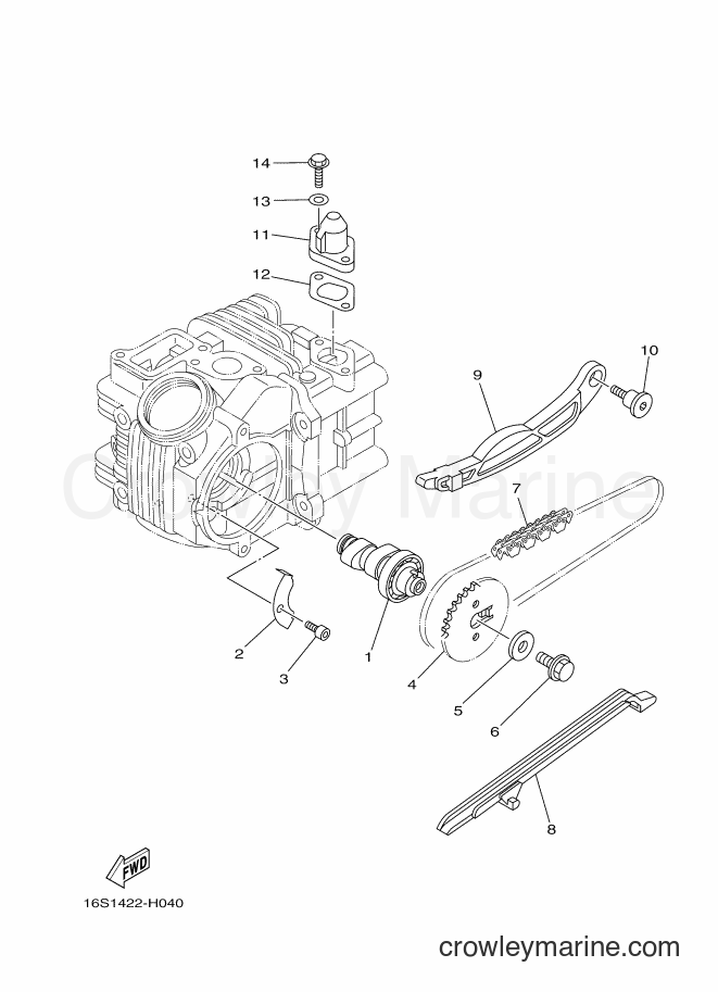 2009 Scooter T115 - T115 (5D91) [010] - CAMSHAFT & CHAIN