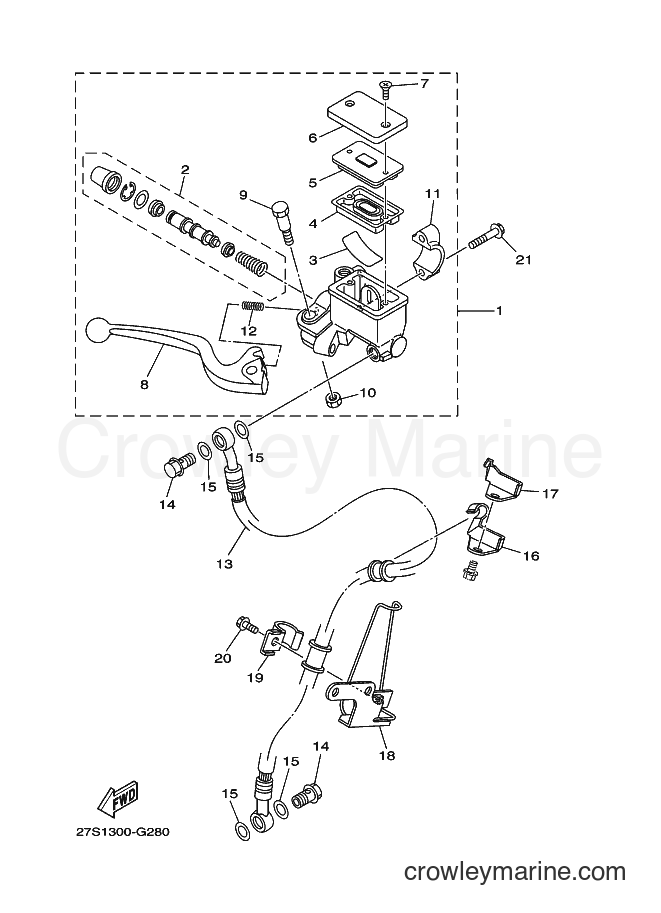 2008 Street Bike YB125SPD - YB125SPD (27S1) [010] - FRONT MASTER CYLINDER