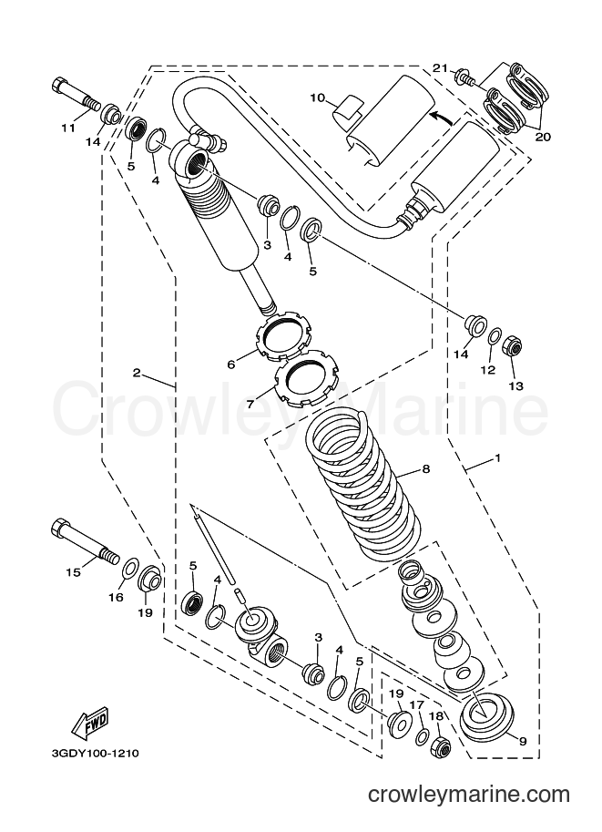 2003 ATV YF350X - YF350X (5NF8) [030] - REAR SUSPENSION