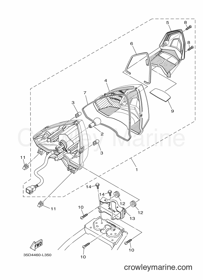 Yamaha Motors T115LE (35D4) [010] - TAILLIGHT