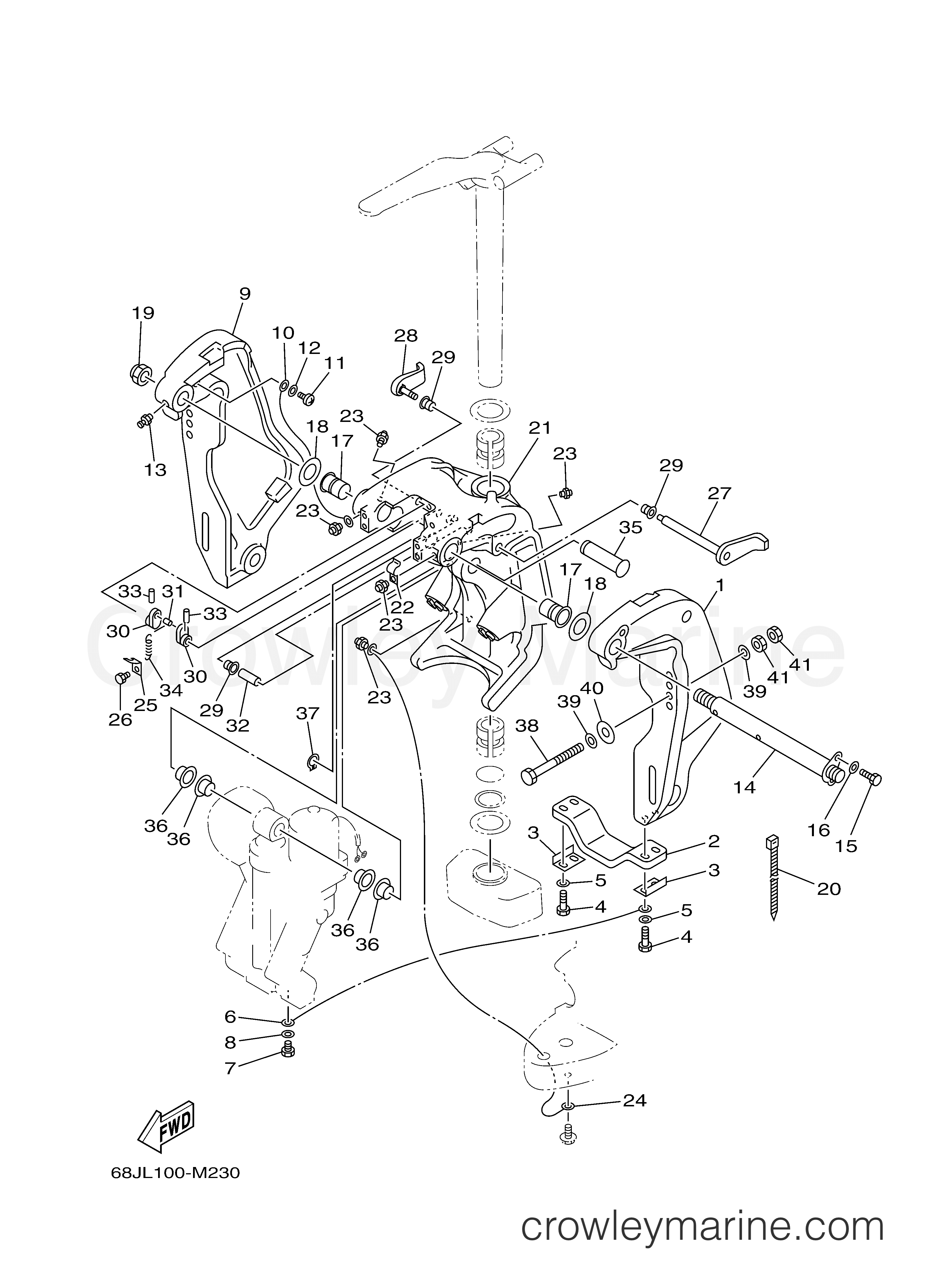Yamaha Motors VZ150TLR - BRACKET 1