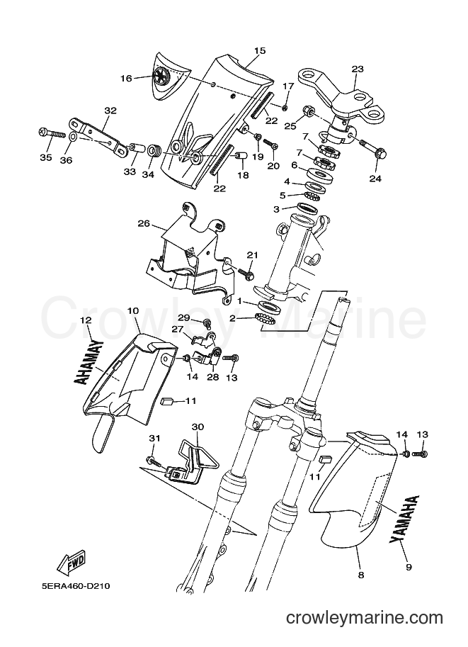 2005 Scooter T105SE - T105SE (5ERA) [010] - STEERING