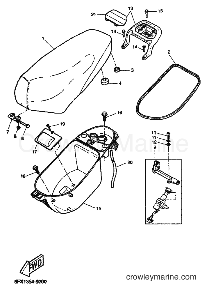 1999 Scooter CW50RS - CW50RS (5FX7) [010] - FUEL TANK