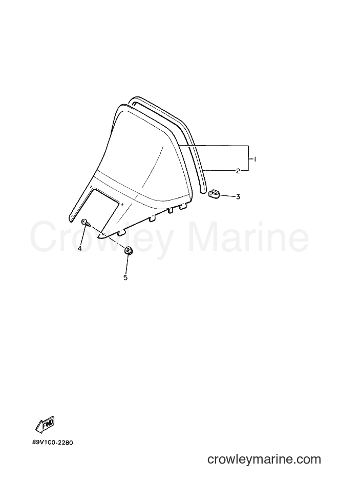 Yamaha Motors VT480 (8BK3) [020] - WINDSHIELD