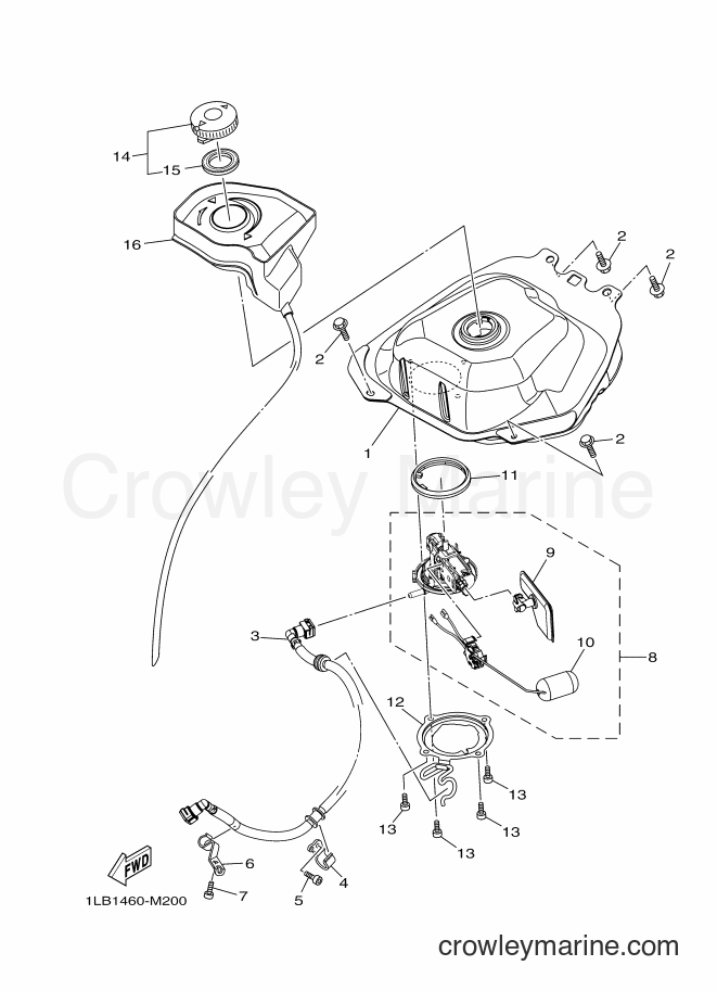 2013 Scooter AL125FC - AL125FC (1LB1) [010] - FUEL TANK