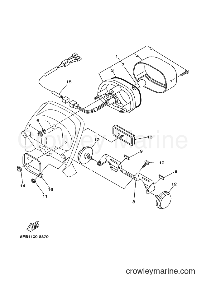 Yamaha Motors XVS650 (3B6C) [010] - TAILLIGHT