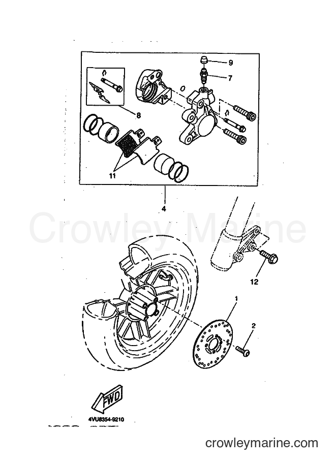1999 Scooter CW50 - CW50 (4VVR) [010] - FRONT BRAKE CALIPER