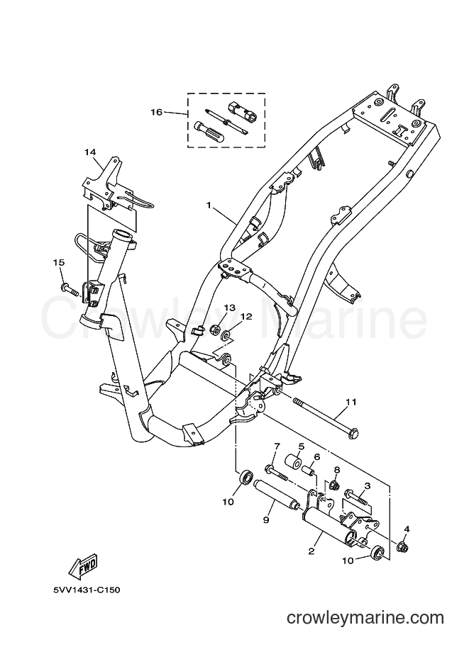 Yamaha Motors AL115 (5WR7) [010] - FRAME