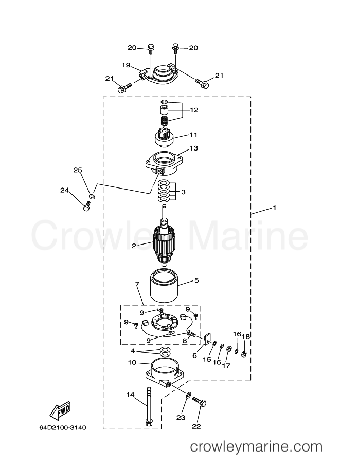 STARTING MOTOR - 2003 International 115hp 115CETOL (6N62) [060