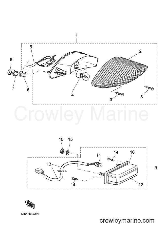 Yamaha Motors BT1100 (5JN2) [020] - TAILLIGHT