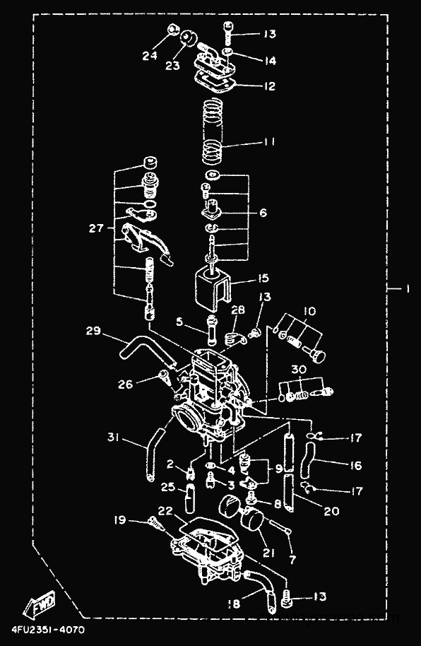 Yamaha Motors TDR125 (4GW3) [999] - CARBURETOR