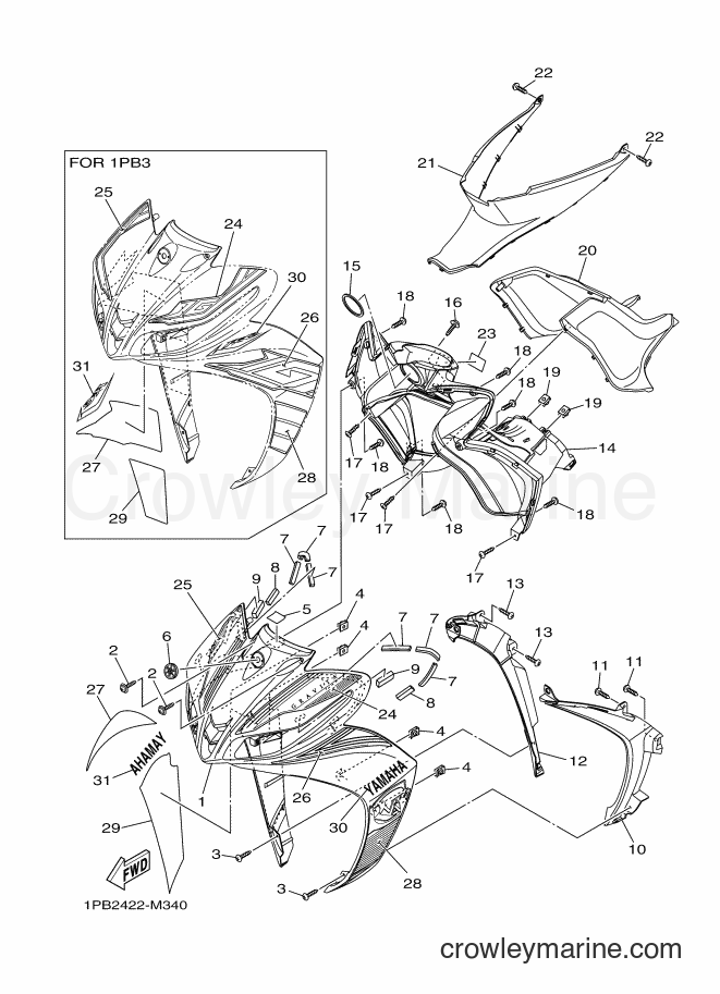 2013 Scooter T115FSEC - T115FSEC (1PB3) [010] - LEG SHIELD