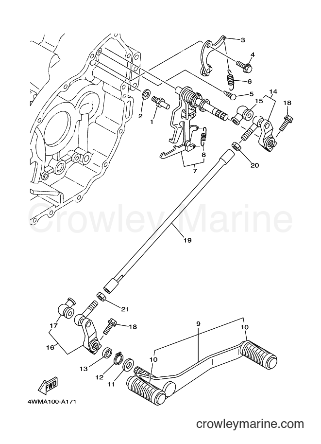 Yamaha Motors XV1700A (5VN6) [010] - SHIFT SHAFT