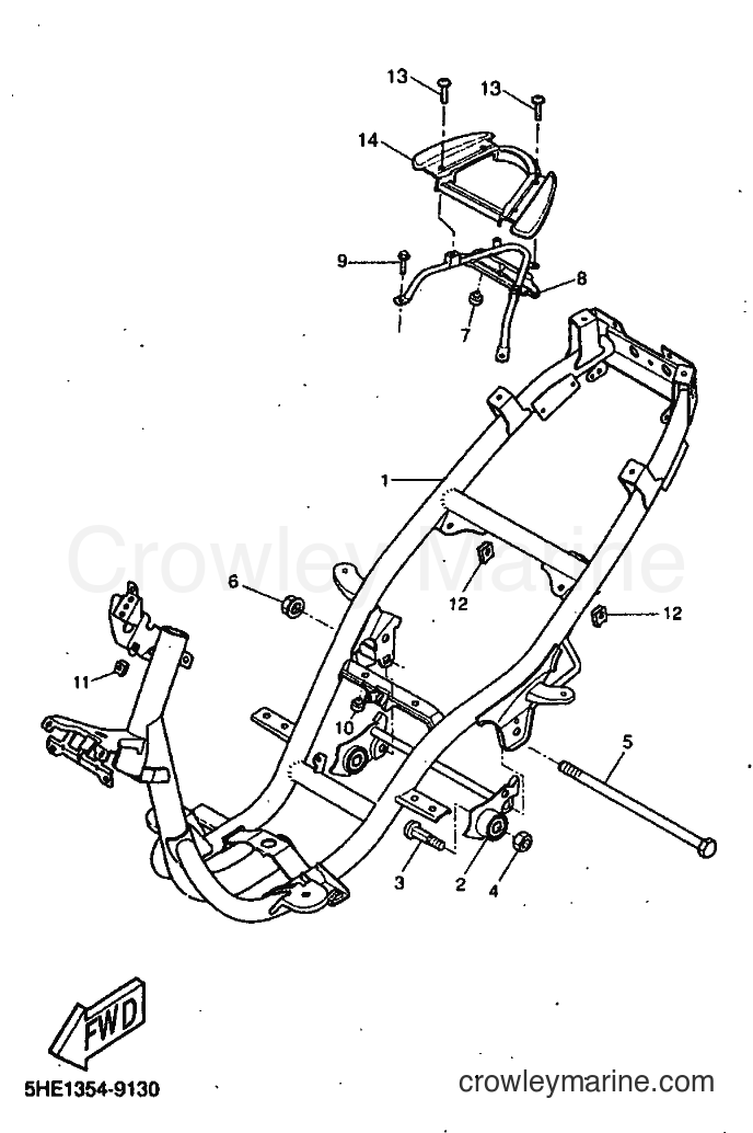 1999 Scooter YQ50 - YQ50 (5HE8) [010] - FRAME