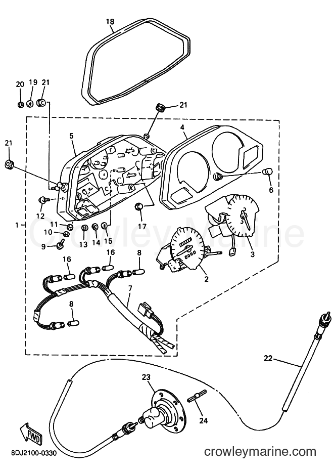 Yamaha Motors PZ500 (8DJ2) [030] - METER
