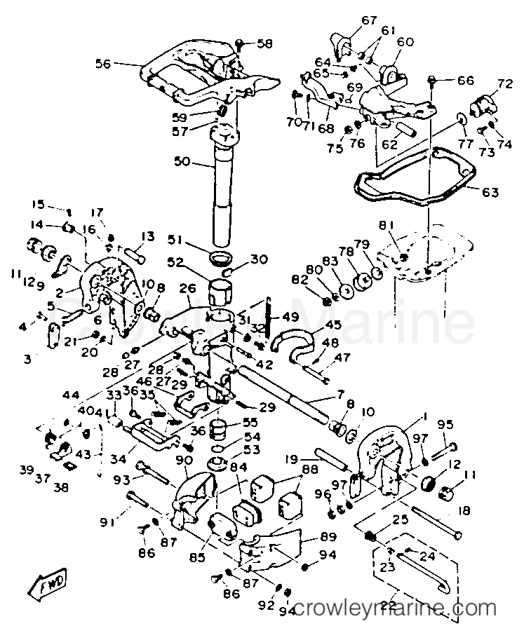 Yamaha Motors C25ELRP - BRACKET 1