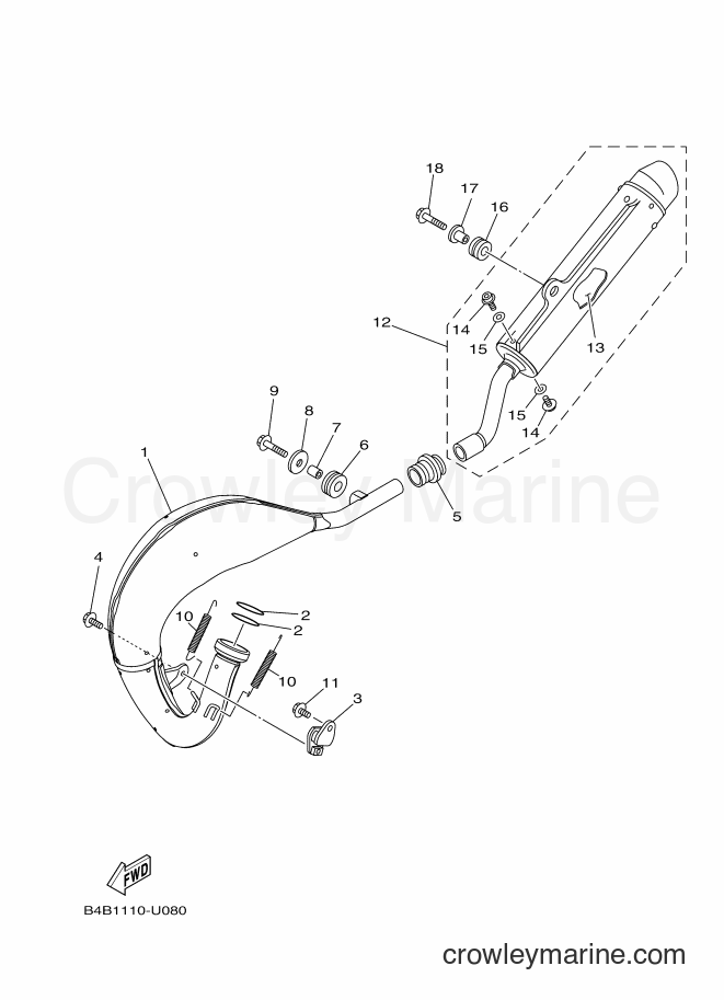 2019 Dirt Bike YZ85 - YZ85 (B4B1) [010] - EXHAUST