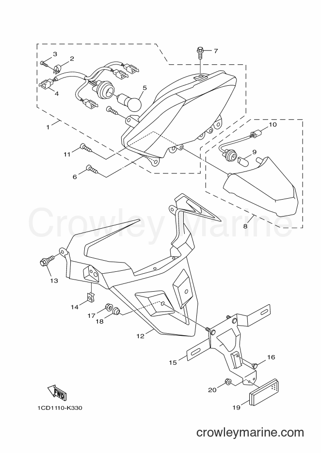 Yamaha Motors YW50F (1CD2) [010] - TAILLIGHT